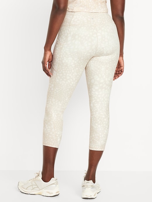 Image number 5 showing, High-Waisted PowerSoft Crop Pocket Leggings