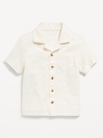 Image number 1 showing, Short-Sleeve Pocket Shirt for Toddler Boys
