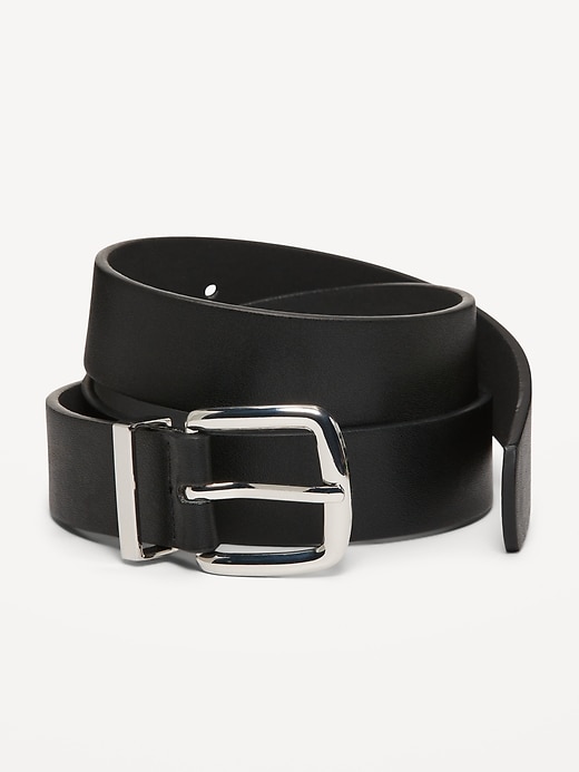 View large product image 1 of 1. Classic Faux-Leather Belt