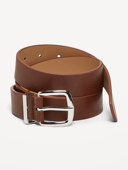 View large product image 1 of 1. Classic Faux-Leather Belt