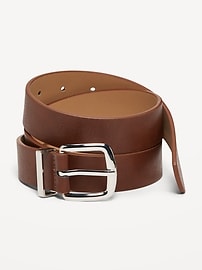 Image number 1 showing, Classic Faux-Leather Belt