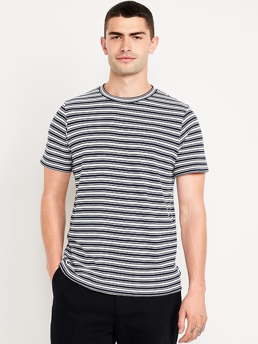 Image number 1 showing, Jacquard-Stripe T-Shirt