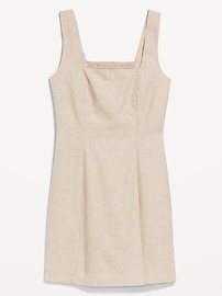 Sleeveless Linen-Blend Mini Dress
