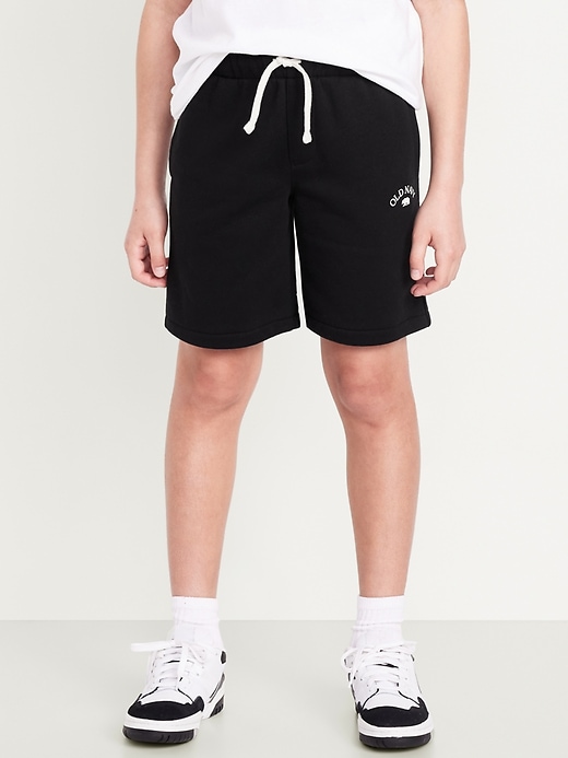 View large product image 1 of 6. Below Knee Fleece Jogger Shorts for Boys