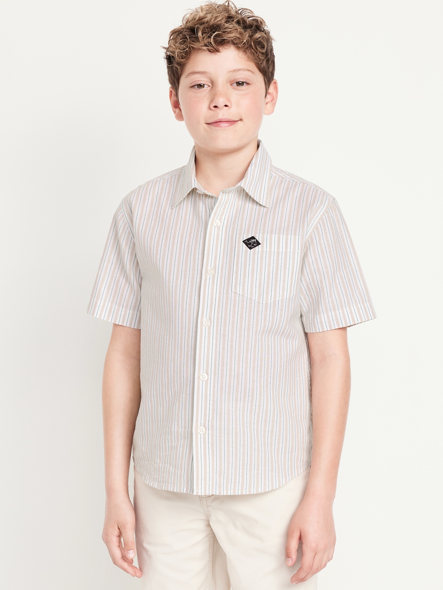 Short-Sleeve Oxford Shirt for Boys