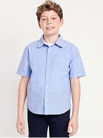 Image number 1 showing, Short-Sleeve Oxford Shirt for Boys