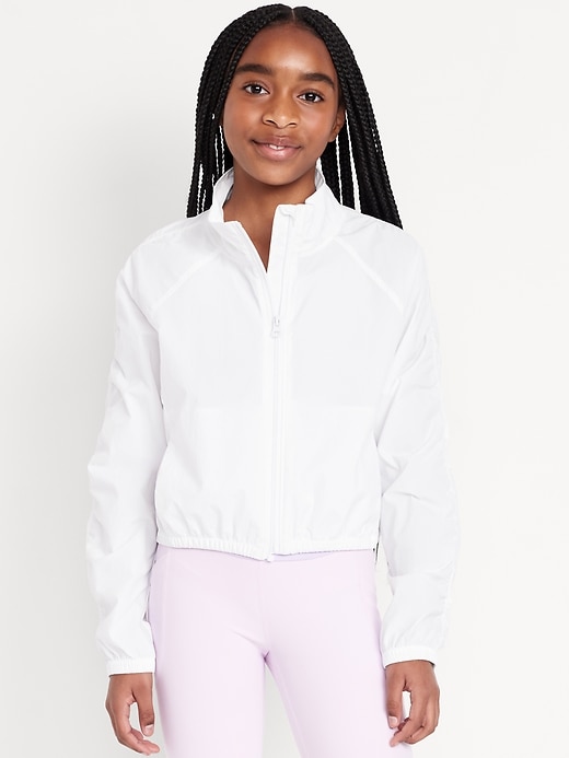 View large product image 1 of 3. Loose Ruched-Sleeve Jacket for Girls