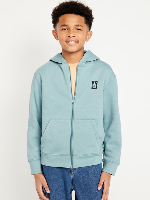 View large product image 1 of 4. Fleece Zip-Front Hoodie for Boys