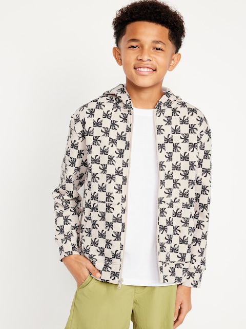 Fleece Zip-Front Hoodie for Boys
