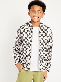 Image number 1 showing, Fleece Zip-Front Hoodie for Boys