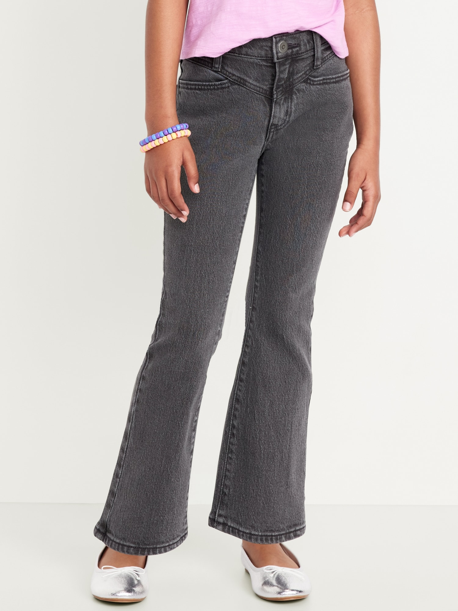 High-Waisted Flare-Leg Jeans for Girls