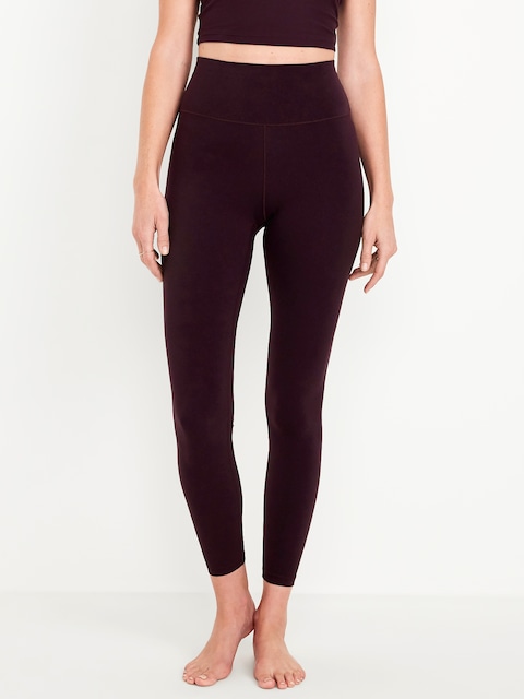 High-Waisted StudioSmooth 7/8 Leggings - Brown