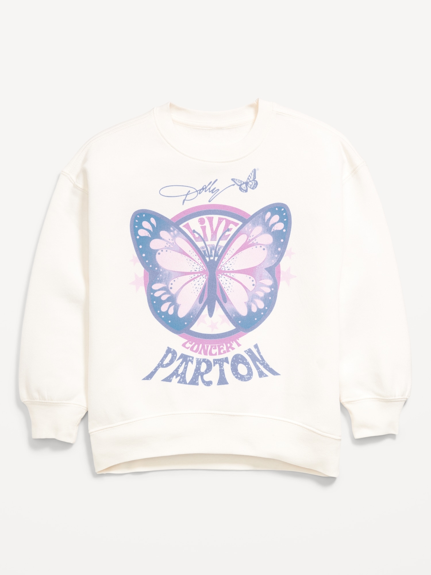 Dolly Parton™ Oversized Graphic Sweatshirt for Girls