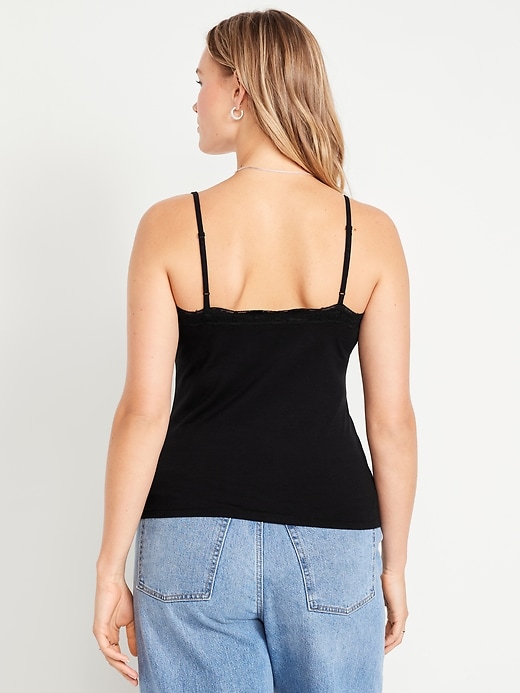 Image number 6 showing, Lace-Trim Cami Tank Top