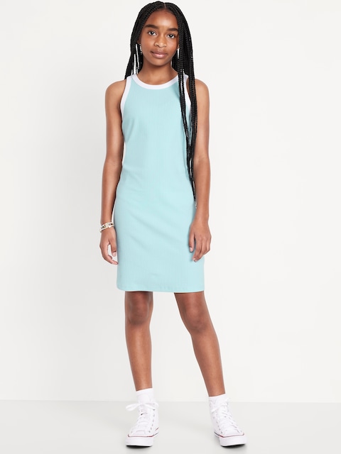 Printed Fitted Sleeveless Dress for Girls