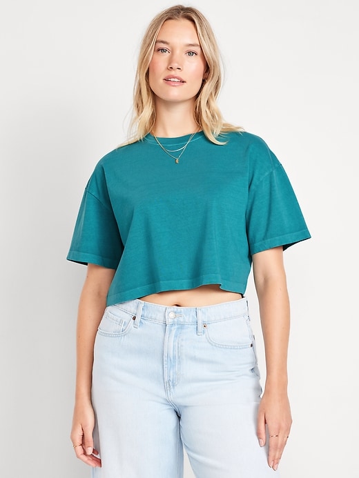 Image number 5 showing, Oversized Cropped T-Shirt