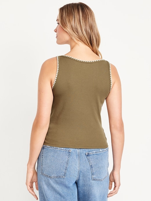 Image number 6 showing, Embroidered Tank Top