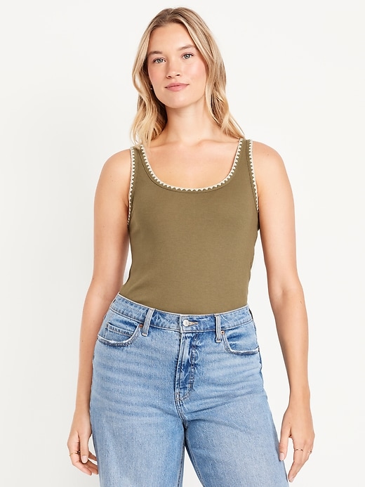 Image number 5 showing, Embroidered Tank Top