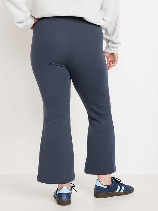 Image number 5 showing, High-Waisted Dynamic Fleece Crop Kick Flare Pants