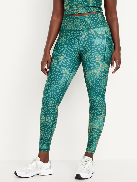 Image number 4 showing, High-Waisted PowerSoft 7/8 Pocket Leggings