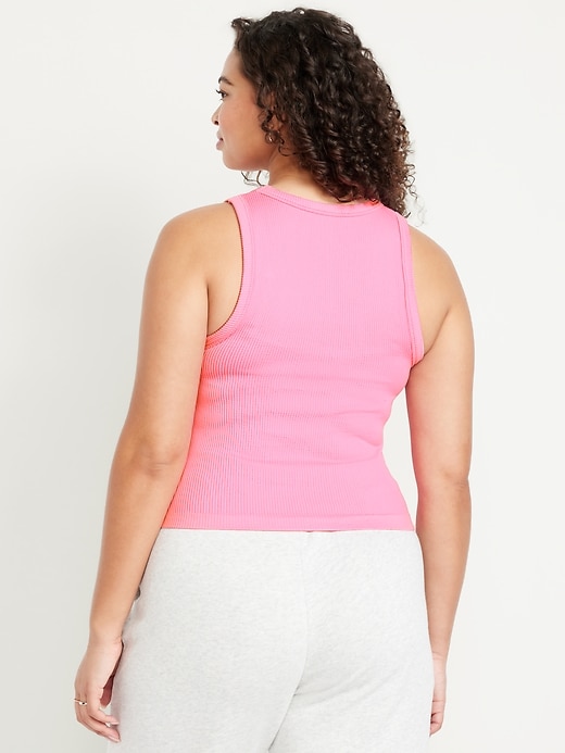 Image number 6 showing, Fitted Seamless Ribbed Tank Top