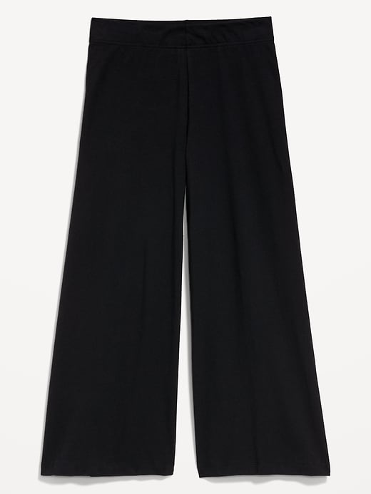 Image number 1 showing, High-Waisted Wide-Leg Crop Leggings