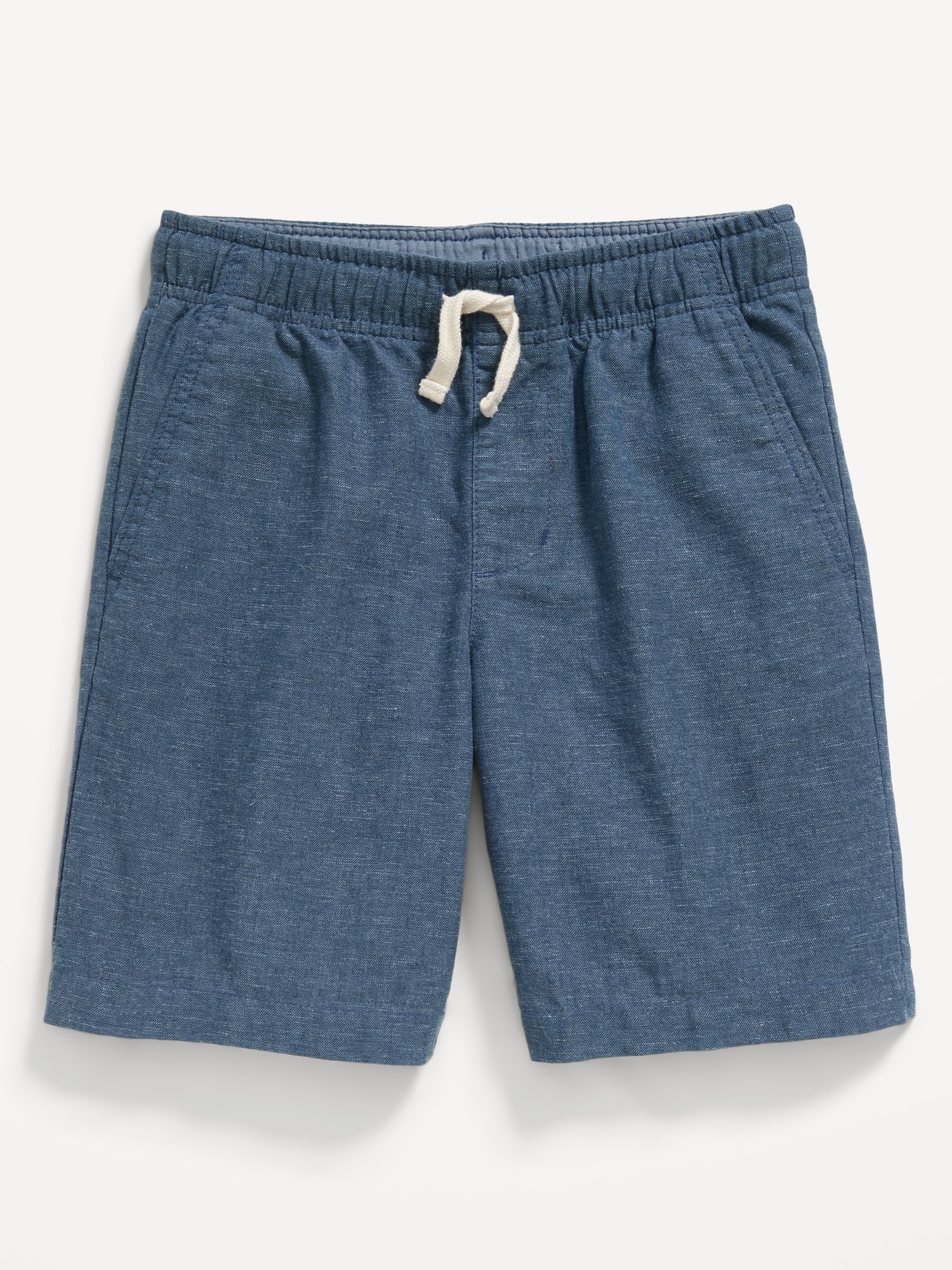 Knee Length Linen-Blend Shorts for Boys