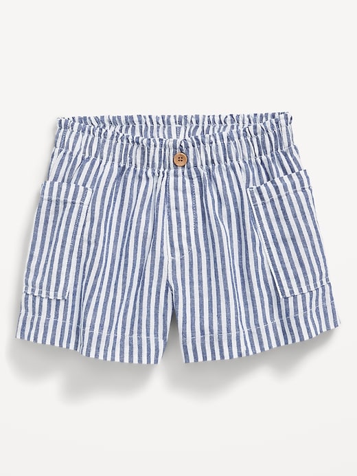 View large product image 1 of 3. Printed Linen-Blend Utility Shorts for Girls