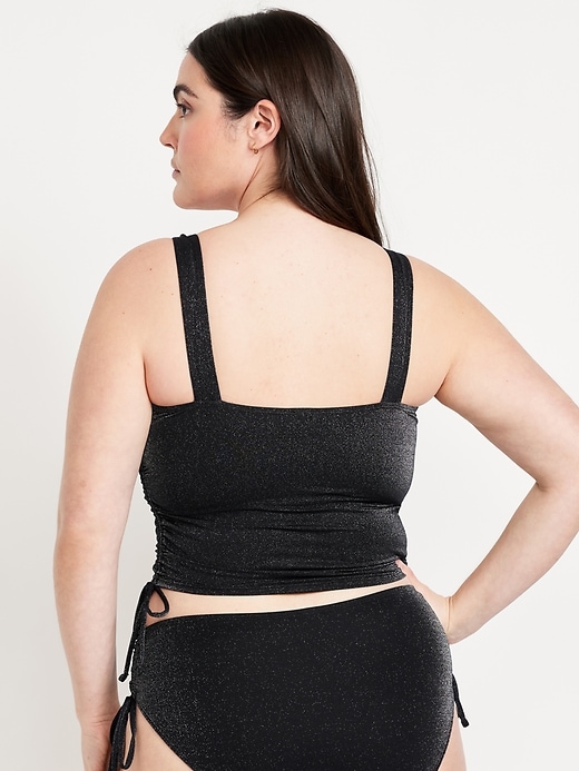 Image number 6 showing, Ruched Longline Swim Top