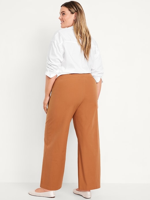 Image number 7 showing, High-Waisted Pull-On Pixie Wide-Leg Pants