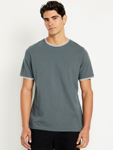 Textured Pique T-Shirt