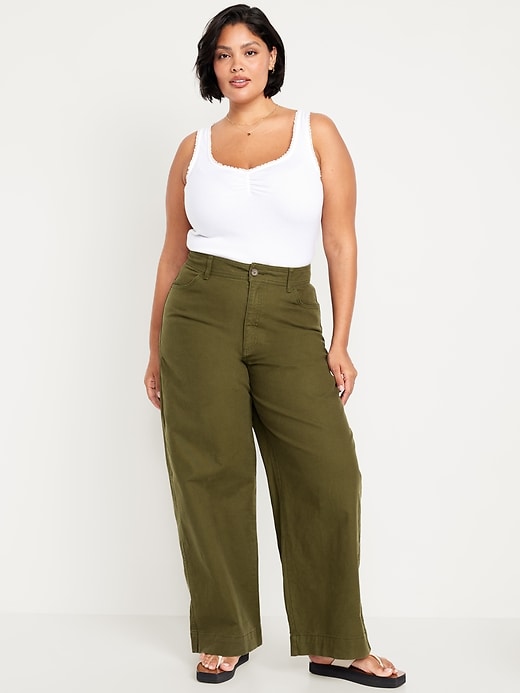 Image number 6 showing, Extra High-Waisted Mariner Wide-Leg Pants