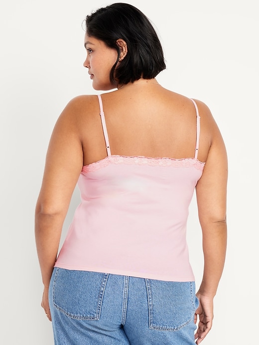 Image number 8 showing, Lace-Trim Cami Tank Top