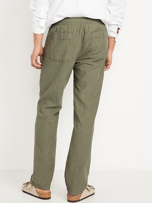 Image number 2 showing, 90's Straight Linen-Blend Pants