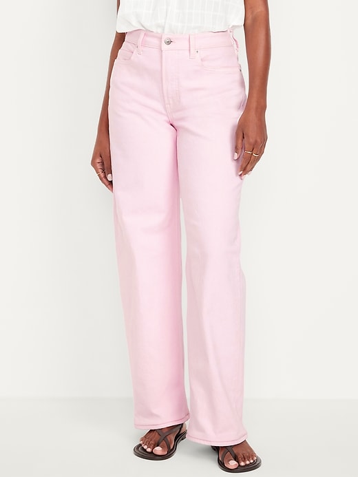 Image number 2 showing, Curvy Extra High-Waisted Wide-Leg Jeans