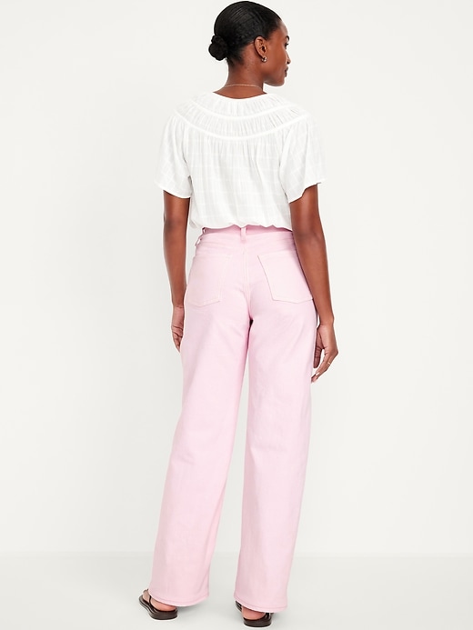 Image number 7 showing, Curvy Extra High-Waisted Wide-Leg Jeans