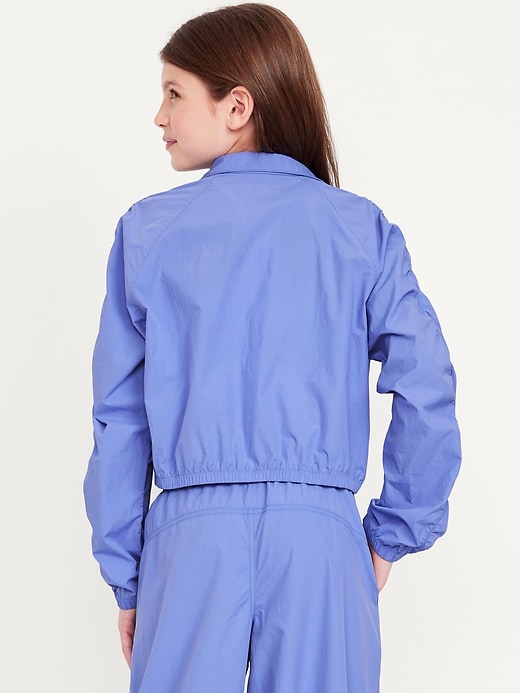 View large product image 2 of 3. Loose Ruched-Sleeve Jacket for Girls