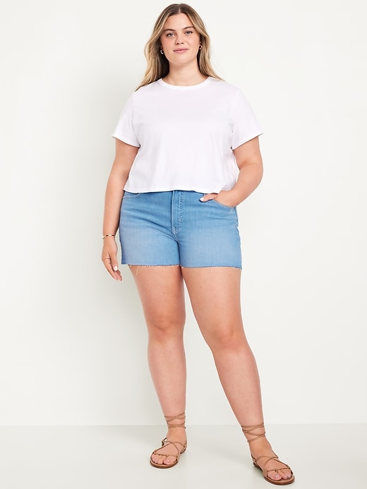 Image number 6 showing, High-Waisted OG Jean Cut-Off Shorts -- 3-inch inseam