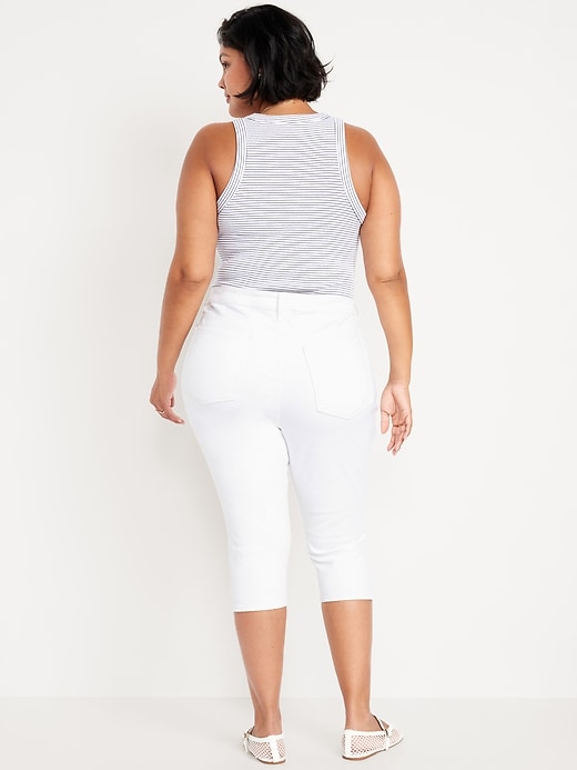 Image number 7 showing, High-Waisted Rockstar Slim Capri Jeans