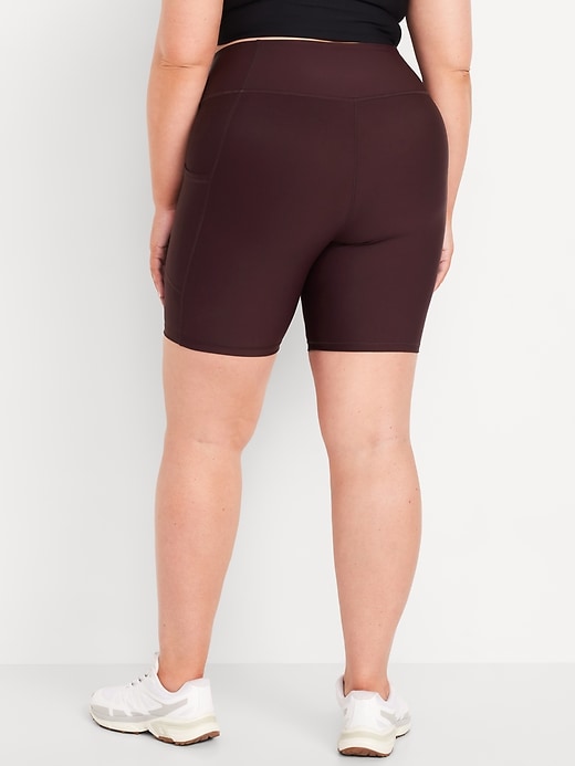 Image number 7 showing, High-Waisted PowerSoft Biker Shorts -- 8-inch inseam