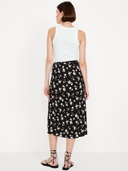 Image number 2 showing, Crepe A-Line Midi Skirt