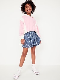 View large product image 3 of 4. Printed High-Waisted Swing Skort for Girls