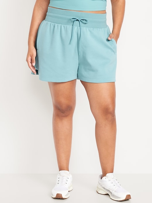 Image number 6 showing, Extra High-Waisted Dynamic Fleece Shorts