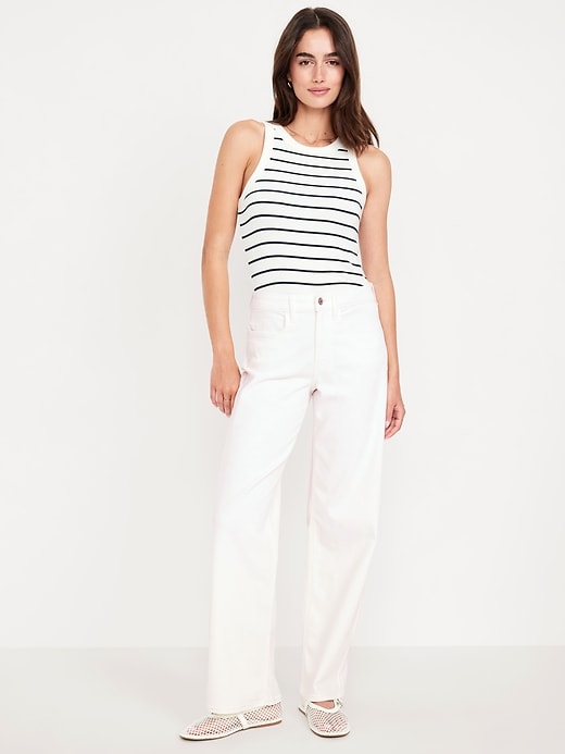 Image number 1 showing, High-Waisted Wow Wide-Leg Jeans