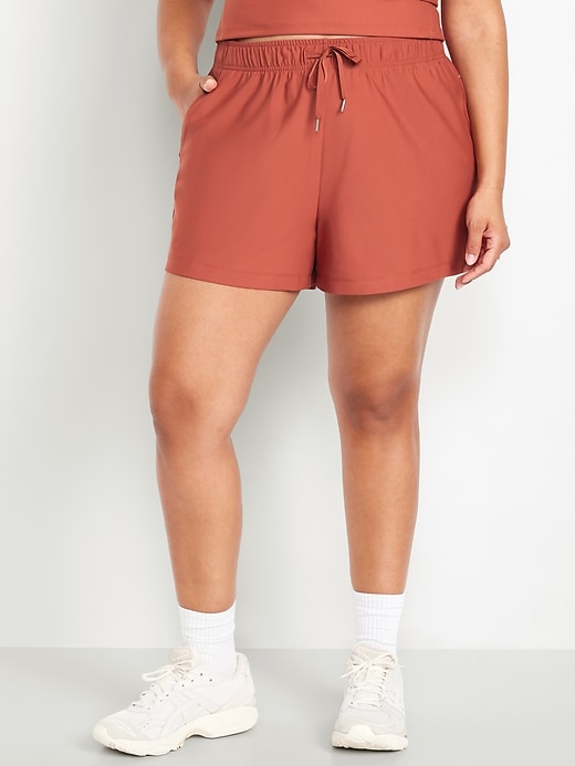 Image number 6 showing, High-Waisted PowerSoft Shorts -- 3.5-inch inseam