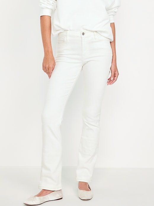 Image number 2 showing, Mid-Rise Wow Boot-Cut Jeans