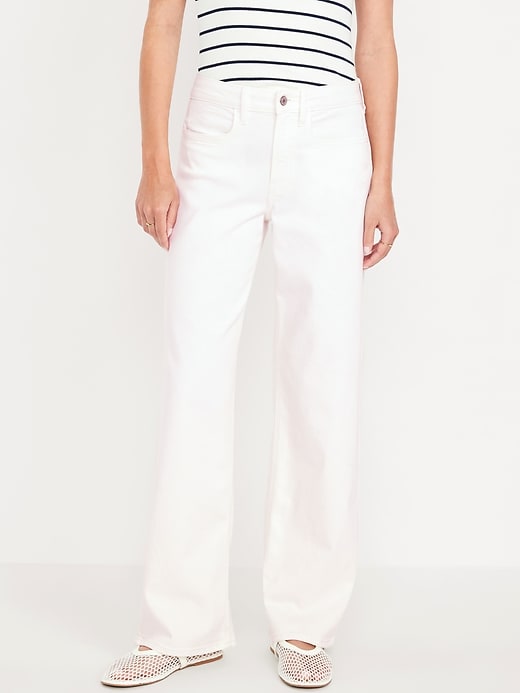 Image number 2 showing, High-Waisted Wow Wide-Leg Jeans