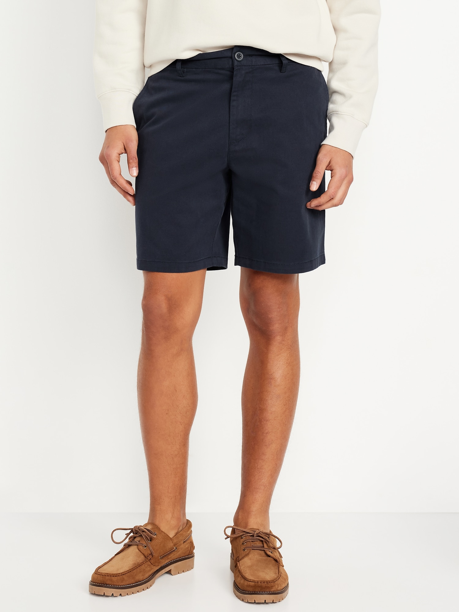 Slim Built-In Flex Rotation Chino Shorts -- 8-inch inseam