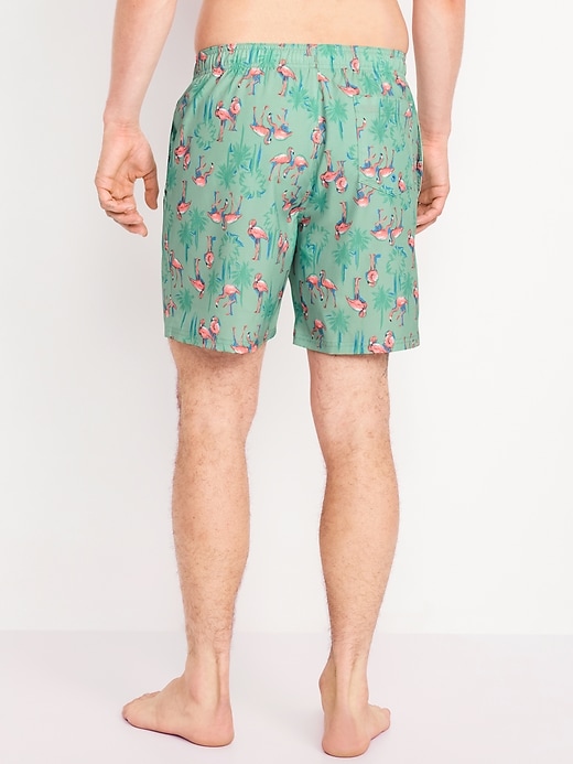 Image number 2 showing, Printed Swim Trunks -- 7-inch inseam