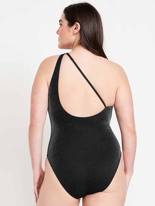 Image number 6 showing, One-Shoulder Shine Swimsuit